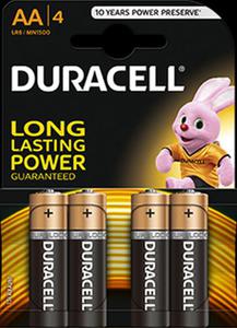 Bateria alkaliczna LR6 4blister DURACELL - 2859263268