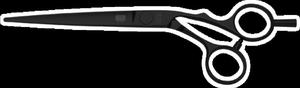 Nożyczki fryzjerskie Kasho Silver Black KSI-65 OS DLC 6.5" - 2841604975