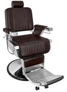 Fotel Barberski Royal Brzowy - 2856336629