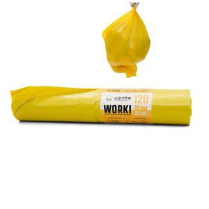 Worki na odpady 120l te LDPE 25 sztuk, mocne - 2842229787