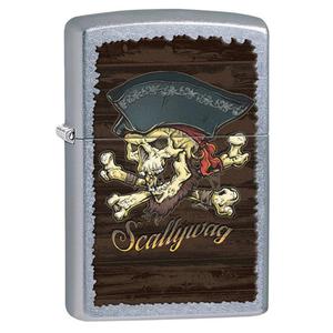 Zapalniczka Zippo Pirate Skull Skallywag, Street Chrome - 2851940061