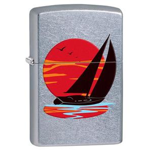 Zapalniczka Zippo Sunset Sailboat, Street Chrome - 2851940062