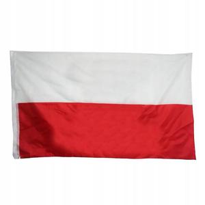 Flaga Polski dla KIBICA DUA bez napisw POLSKA 150x90cm - 2879818490