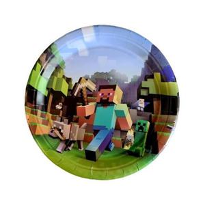 Talerzyki Jednorazowe MINECRAFT - r. 23cm - 10szt - 2878380746