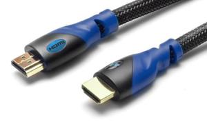 Kabel HDMI 1.4 5m oplot nylon