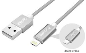 Kabel USB HYBRID microUSB/Lightning Gray