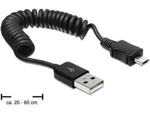 Kabel USB - micro USB spirala - 2861794361