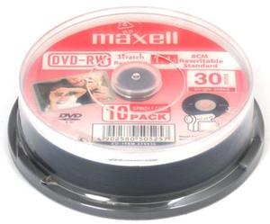 Pyty DVD+RW Maxell 1,4GB Cake 10 szt.