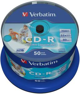 Pyty CD-R Verbatim Printable Cake 50 - 2861794612