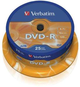 Pyty DVD-R Verbatim Cake 25 szt.