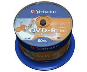 Pyty DVD-R Verbatim Printable Cake 50 szt. - 2861794623