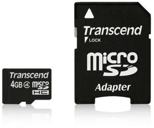 Karta pamici Transcend micro SDHC 4GB klasa 4 - 2861795438