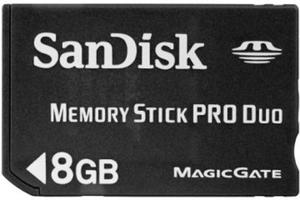 Karta pamici MemoryStick Pro Duo 8GB