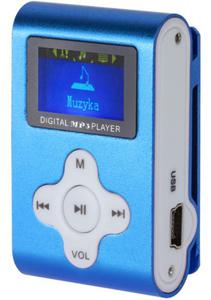 Odtwarzacz MP3 LCD niebieski KOM0743 - 2861795530