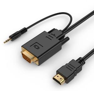 Przewód/adapter HDMI-VGA z audio 1,8m