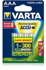 Akumulatory AAA Varta Ready2Use 1000mAh 4 szt. - 2861795920