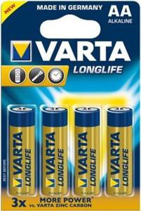 Baterie alkaliczne Varta LONGLIFE AA 4szt. - 2861795960