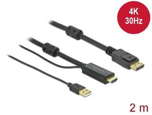 Kabel/konwerter z HDMI do DisplayPort 2m - 2864123342