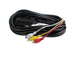 Przycze kabel EURO --3xRCA (AUDIO VIDEO ) CHINCH (5m) - 2859654323