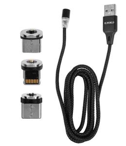 Przycze kabel USB - USB typ C USB-C micro Iphone magnetyczny 1,2m - 2871397299