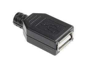 USB typ A gniazdo na kabel z oson (2 szt) /1048