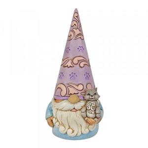 GNOM z kotkiem Gnome with Cat Figurine 6010290 Jim Shore gnom ogrd szczscie kot apki kotek - 2874875721