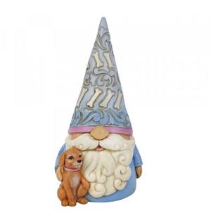 GNOM przyjaciel psa Gnome with Dog Figurine 6010289 Jim Shore gnom ogrd szczscie kot apki kotek - 2874875722