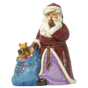 Mikoaj "Cicha nocna dostawa" Silent Night Delivery (Santa with toy bag) 4037599 Jim Shore figurka ozdoba witeczna - 2825521169