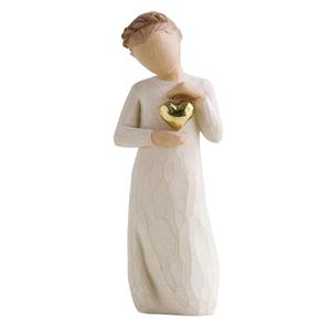 Dziewczynka o zotym sercu Keepsake 26132 Susan Lordi Willow Tree figurka ozdoba witeczna - 2846499647