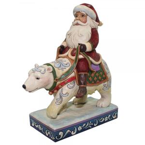 Mikoaj i mi polarny Bear With Me (Santa riding polar bear) 4058784 Jim Shore figurka ozdoba witeczna - 2857476759