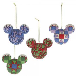 Zawieszka Myszka Miki Mickey Mouse Head Hanging Ornament Set A29543 Jim Shore figurka ozdoba witeczna - 2860624470