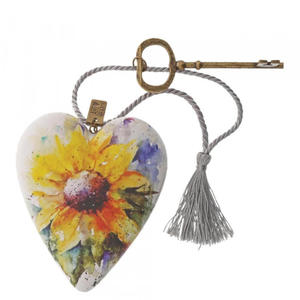 Serce zawieszka "soce mojego serca" Sunflower Art Heart 1003480216 figurka ozdoba serce - 2860624512