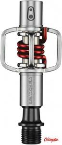 Peday rowerowe Crank Brothers Egg Beater 1 srebrno-czerwone - 2855370585