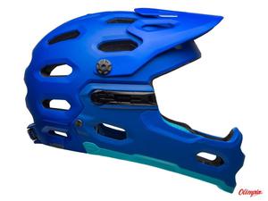 Kask full face Bell Super 3R Mips matte blue bright blue - 2873825053