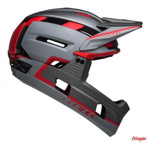 Kask full face Bell Super Air R Mips Spherical matte gray red - 2874017615