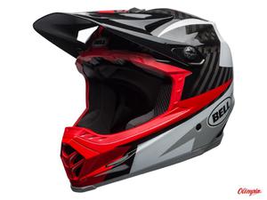 Kask full face Bell Full-9 Carbon gloss white black hibiscus rio - 2874017627