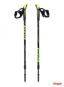 Kije Nordic Walking Fizan Speed yellow 75-125cm - 2859811515