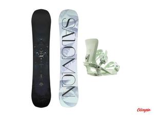 Deska snowboardowa Salomon Wonder + wizanie Nesta mint Dugo:148 - 2876726619