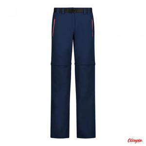 Spodnie damskie CMP Campagnolo WOMAN PANT ZIP OFF - BLUE-RED KISS - 2873368390