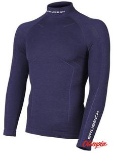 Bluza termoaktywna Brubeck Extreme Wool LS11920 mska granatowa - 2871564167