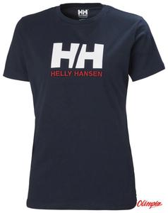 Koszulka damska HELLY HANSEN HH LOGO T-SHIRT granatowa - 2873825201