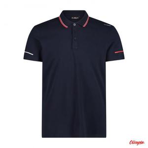 Koszulka mska CMP POLO - Black Blue - 2874325234