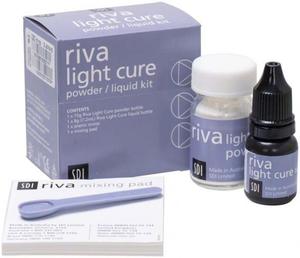 Riva light cure LC 15g proszek + 7,2 ml pyn - glasjonomer do mieszania rcznego - 2861554877