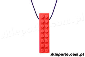 ARK Brick Stick gryzak logopedyczny naszyjnik w ksztacie klocka lego - bardzo mikki ARK's Brick Stickreg; Textured Chew Necklace - 2861555005