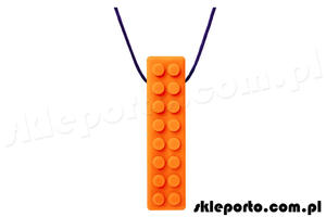 ARK Brick Stick gryzak logopedyczny naszyjnik w ksztacie klocka lego - twardy ARK's Brick Stickreg; Textured Chew Necklace - 2861555007