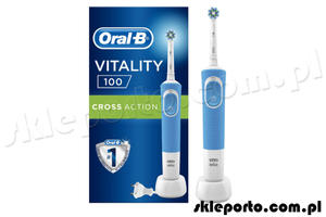 Braun Oral-B szczoteczka elektryczna Vitality D100 CrossAction - niebieska D100.413.1 - 2861555163