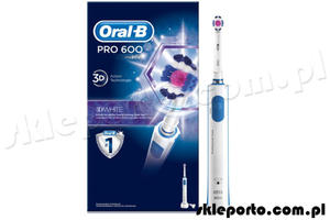 Braun Oral-B szczoteczka elektryczna PRO600 3D White D16.513 - 2861555165