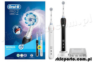 Braun Oral-B szczoteczka elektryczna PRO 2 2900 DUO Pack BlackWhite Edition D501.525.2h - 2861555168