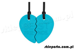 Gryzak logopedyczny Best Friends dwuczciowy - mikki ARK#8217;S BEST FRIENDS SPLIT HEART CHEWELRY SET - 2868192117