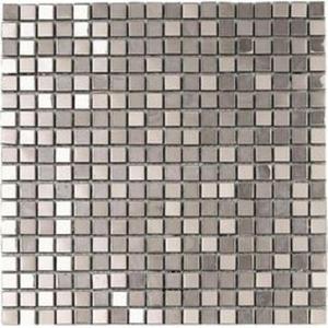 Metallico Silver K. 1,5x1,5 Mozaika Metalowa 30x30 - 2833299543